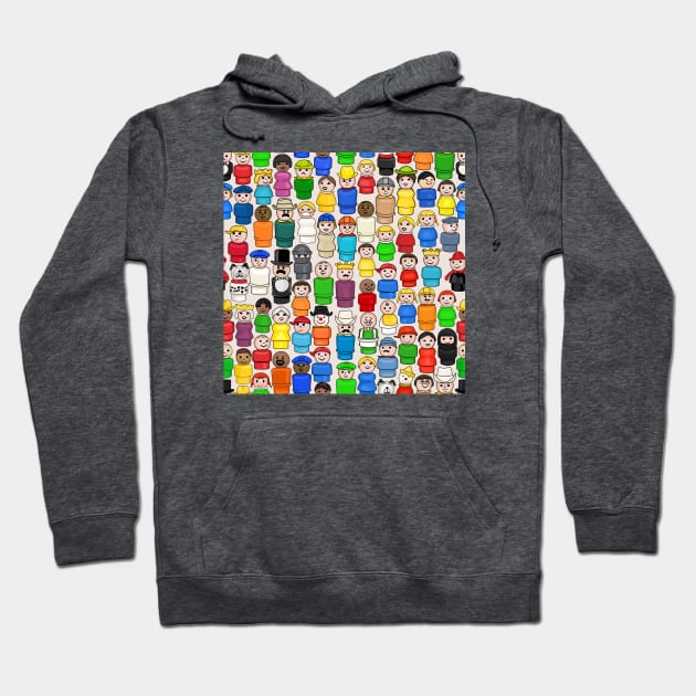 New Little People In The Neighborhood Hoodie by Slightly Unhinged